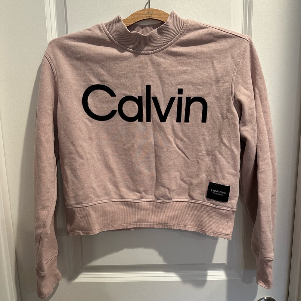 Calvin Klein Performance crop top cozy top size Small VGUC